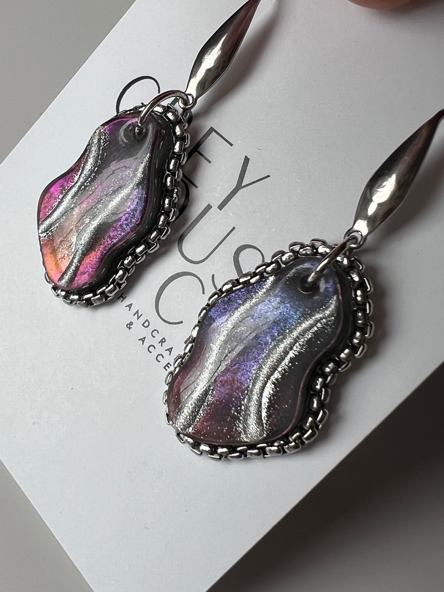 "Ari" Dangle Earrings- Chameleon