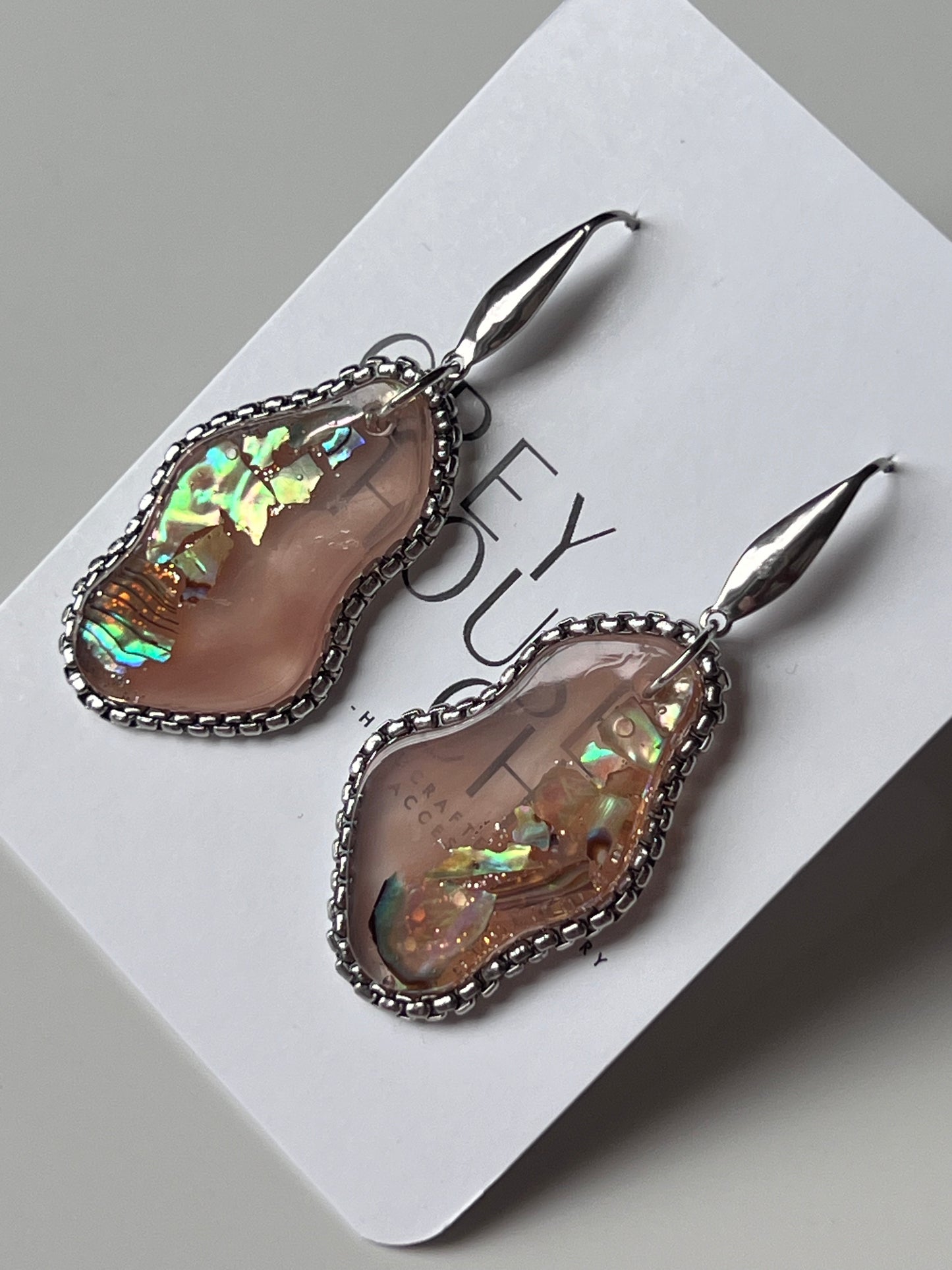 "Aurora" Dangle Earrings- Beige