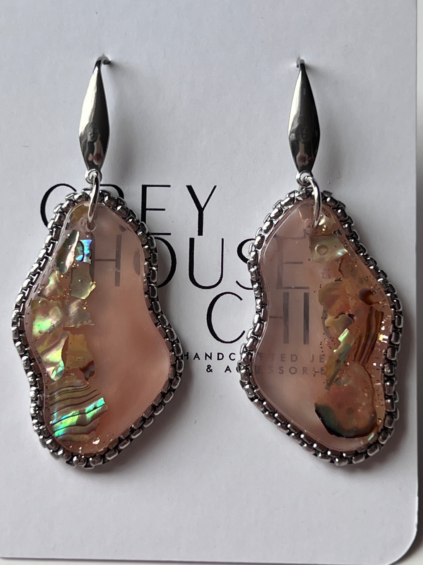 "Aurora" Dangle Earrings- Beige