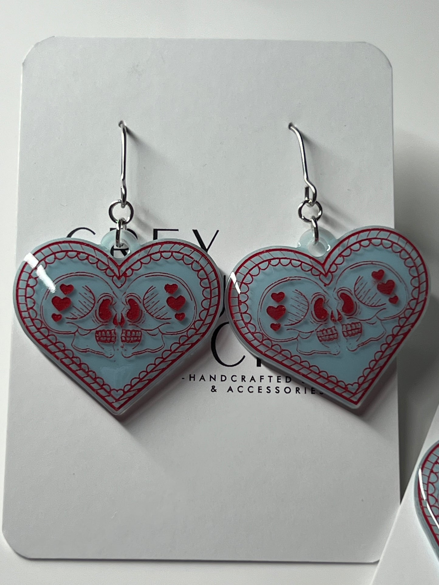 "Eternal Love" Heart Dangle Earrings