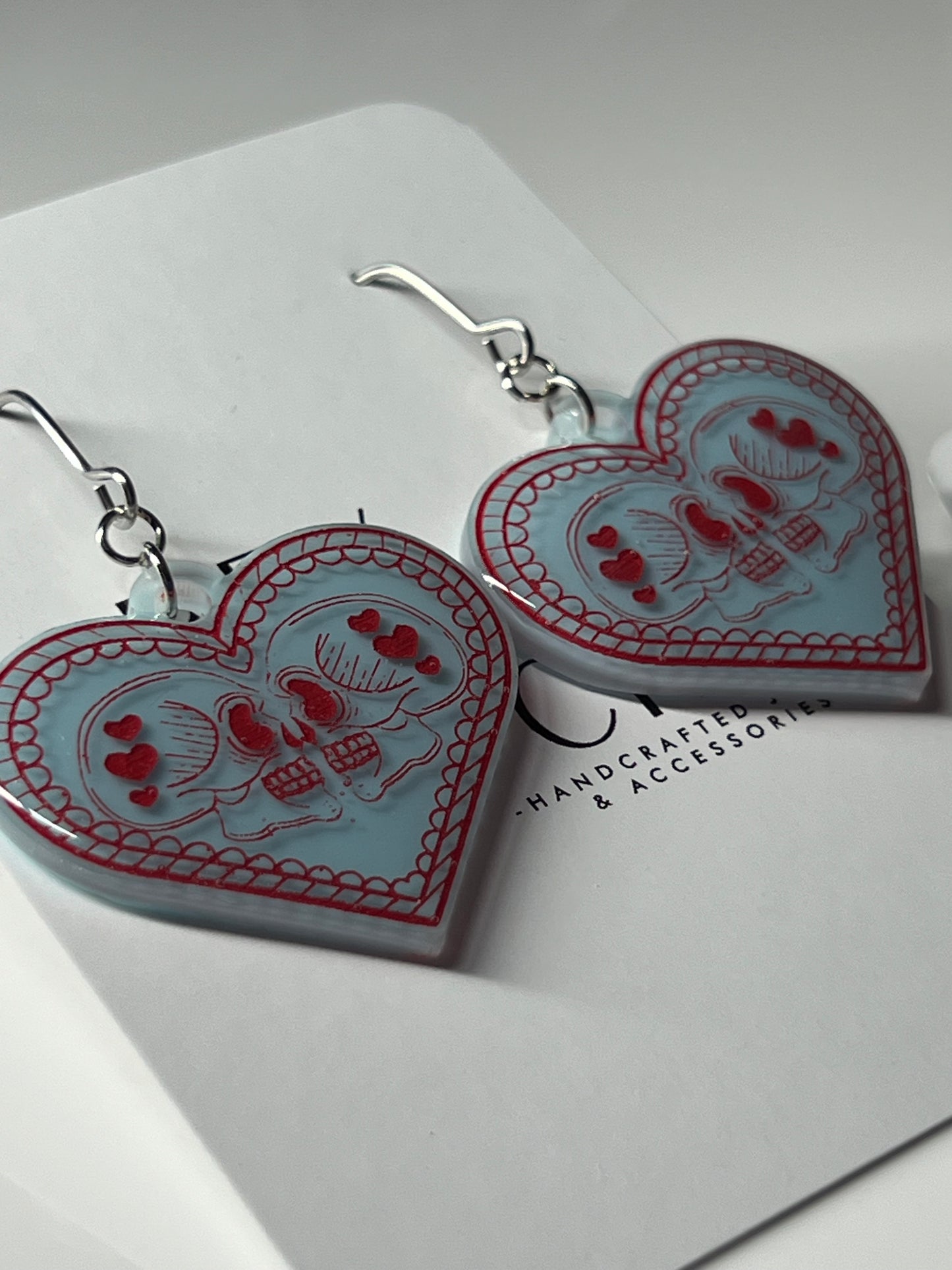 "Eternal Love" Heart Dangle Earrings