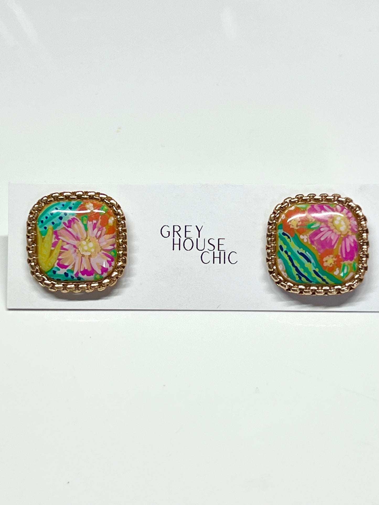 "Sienna" Abstract Tile Studs