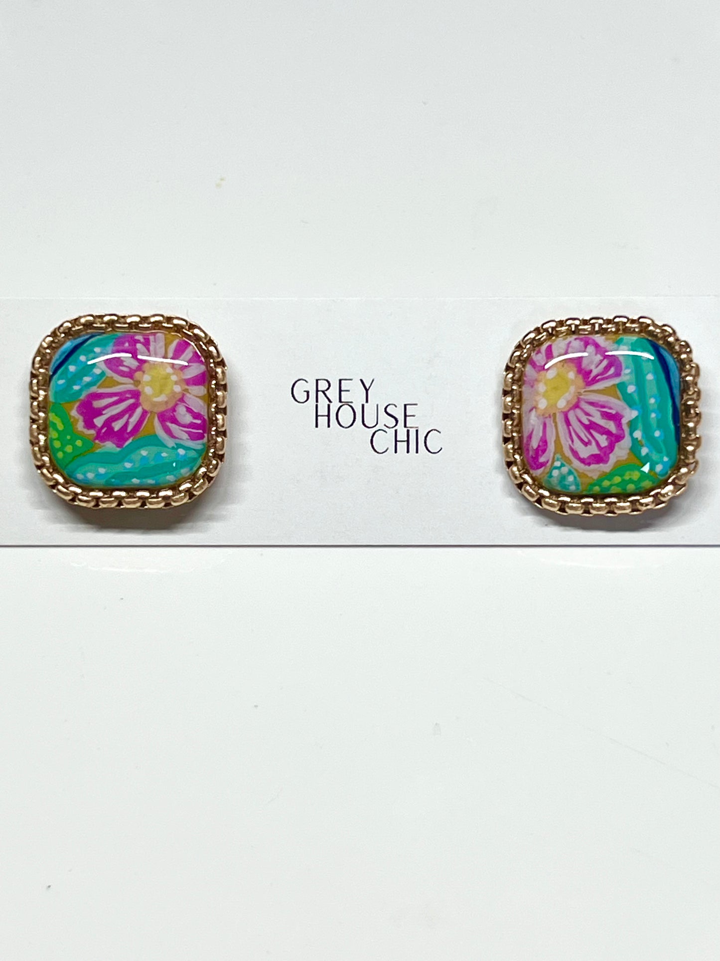 "Sienna" Abstract Tile Studs