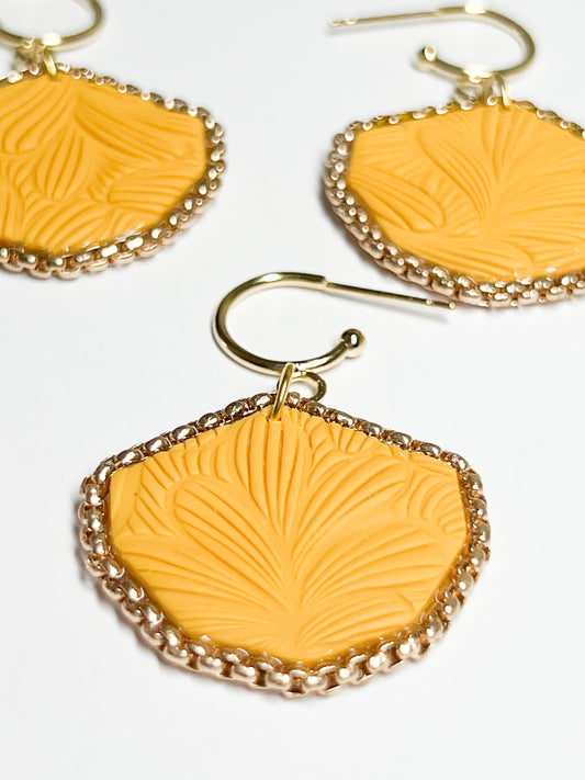 Golden Yellow Dangle earrings